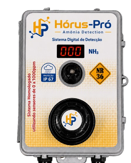 Detector de amônia Hórus-Pró para aplicações industriais e NR36